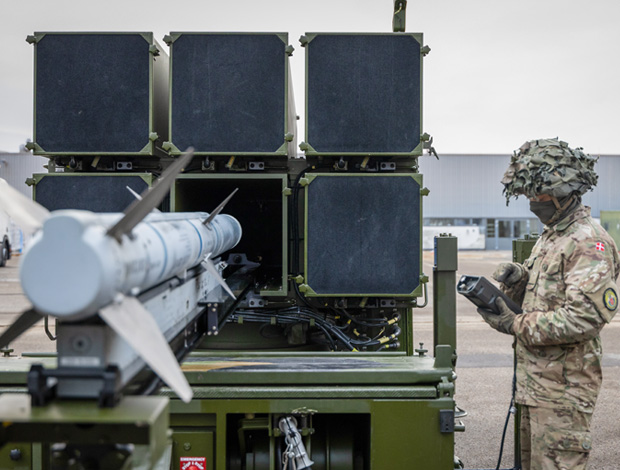 Danmarks nye jordbaserede luftforsvarssystem NASAM er ankommet til Skalstrup til Air Defence Wing