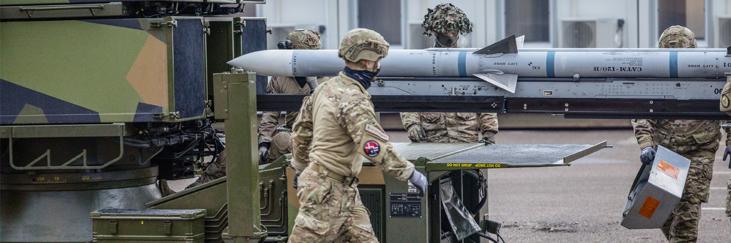 Danmarks nye jordbaserede luftforsvarssystem NASAM er ankommet til Skalstrup til Air Defence Wing